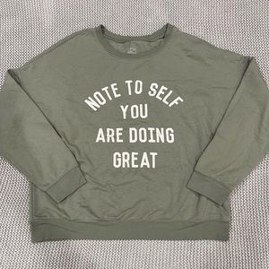 LIKE NEW Positive Pullover Sweatshirt with Soft Lining